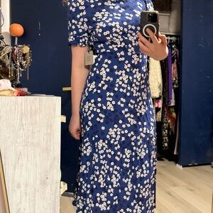 K/lab kimono style Floral navy Dress